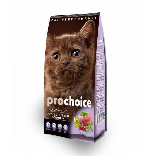 Pro Choice Pro 38 Kitten Kuzu Etli Yavru Kedi Maması 15 Kg