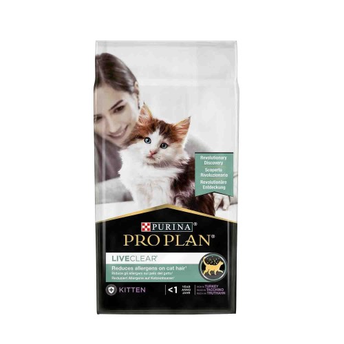 Pro Plan LiveClear Hindi Etli Yavru Kedi Maması 1,4 Kg