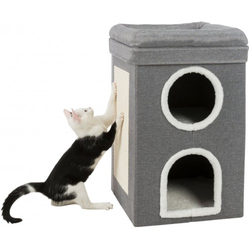 Trixie Kedi Tırmalama ve Oyun Evi 64cm Gri