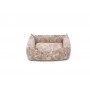 Pet Comfort Alpha  Açık Kahverengi-Beyaz Köpek Yatağı M 80x65cm