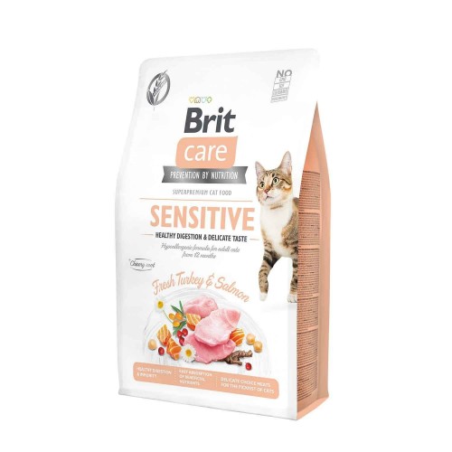 Brit Care Hindili ve Somonlu Tahılsız Yetişkin Kedi Maması 7 KG Brit Care Hindili ve Somonlu Tahılsız Yetişkin Kedi Maması 7 KG